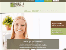 Tablet Screenshot of kudzustaffing.com